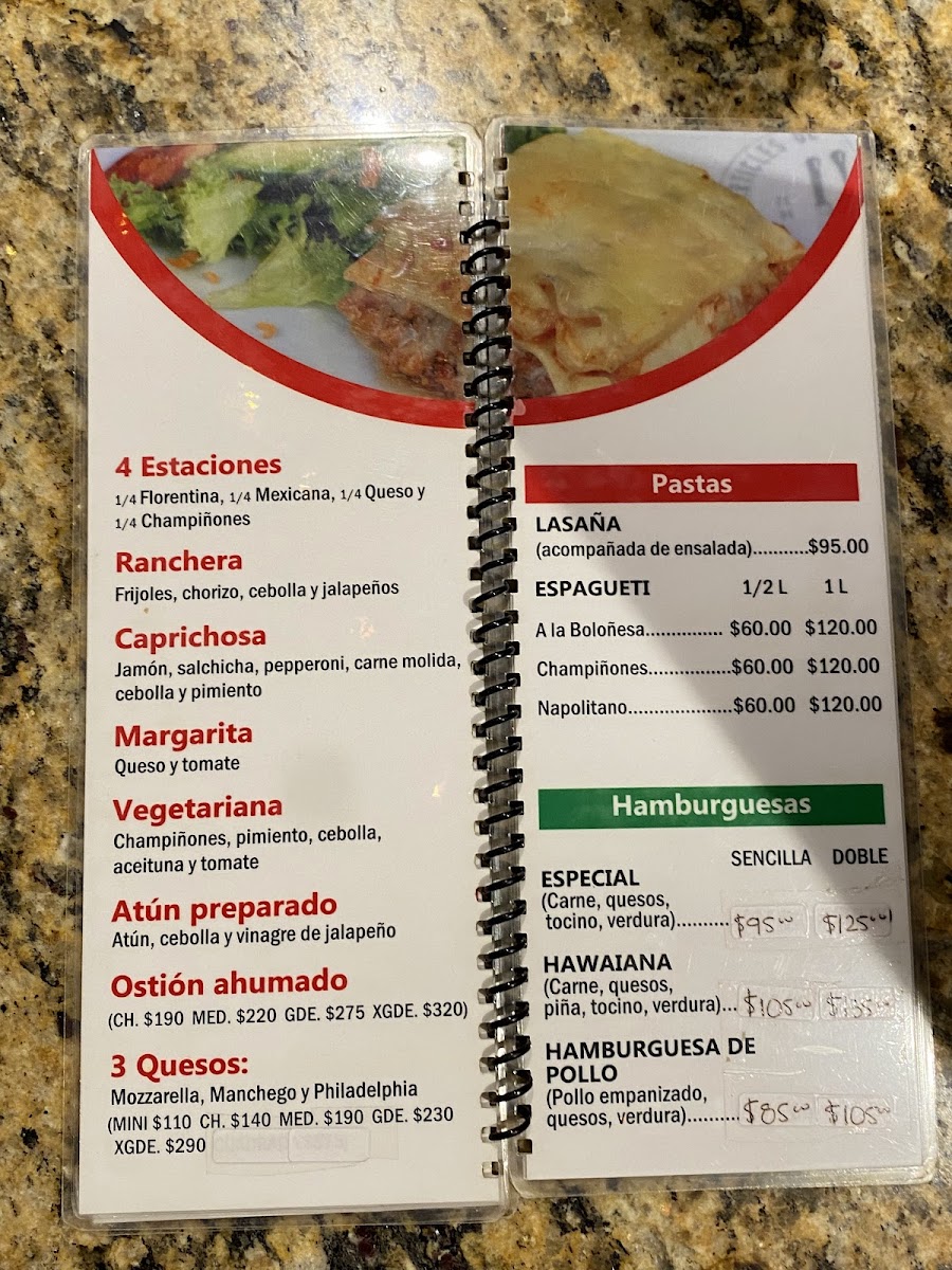 Bella Vittoria Menu - Image 1