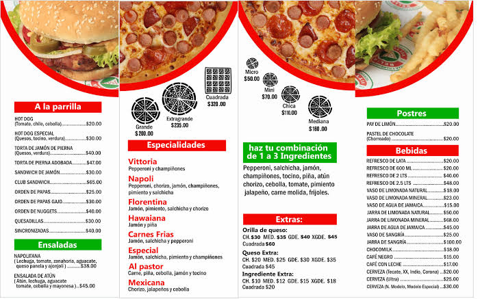 Bella Vittoria Menu - Image 2