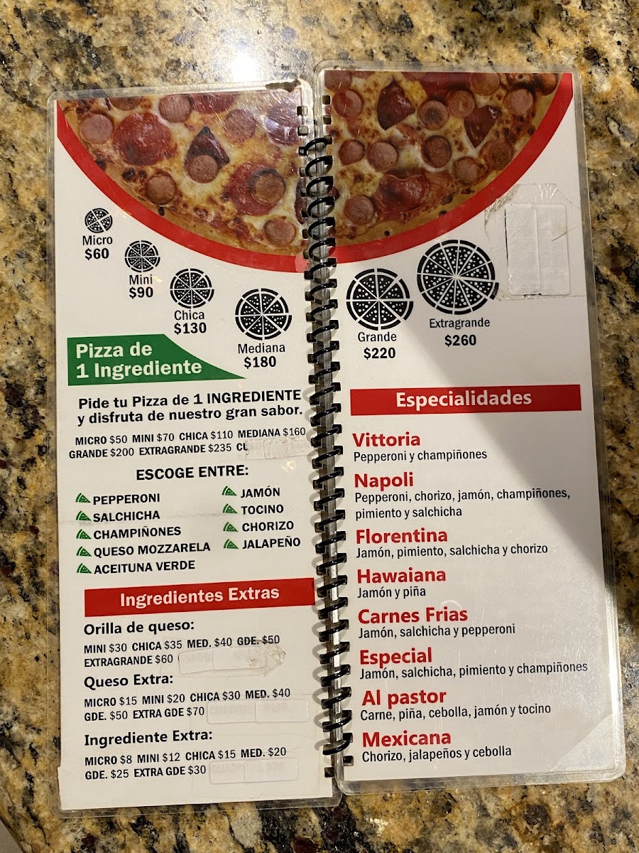 Bella Vittoria Menu - Image 3